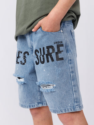 JEANS BERMUDA Light Blue / 14