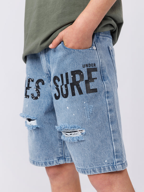 JEANS BERMUDA Light Blue / 14