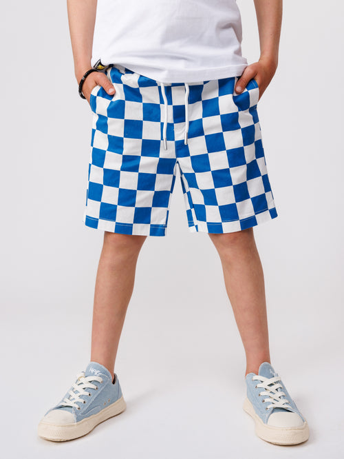 WOVEN BERMUDA Blue Check / 14