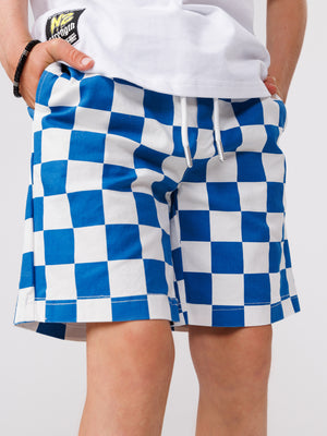 WOVEN BERMUDA Blue Check / 14