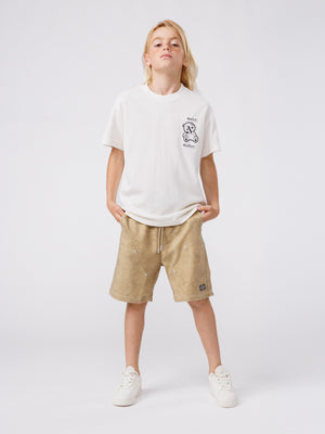 WOVEN BERMUDA Light Brown / 14