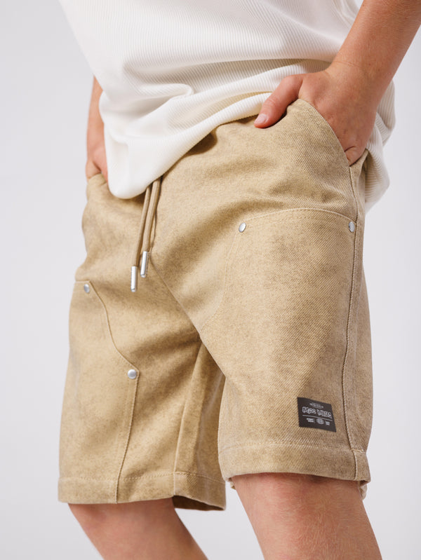WOVEN BERMUDA Light Brown / 14