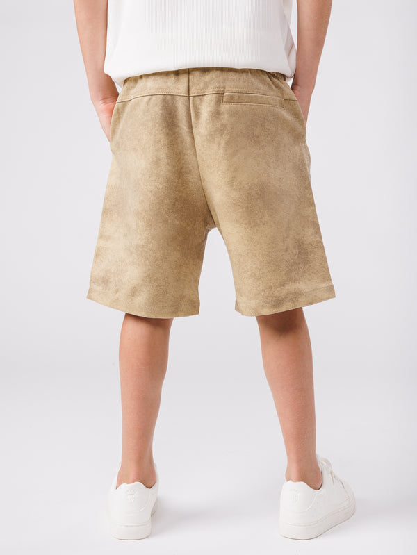 WOVEN BERMUDA Light Brown / 14