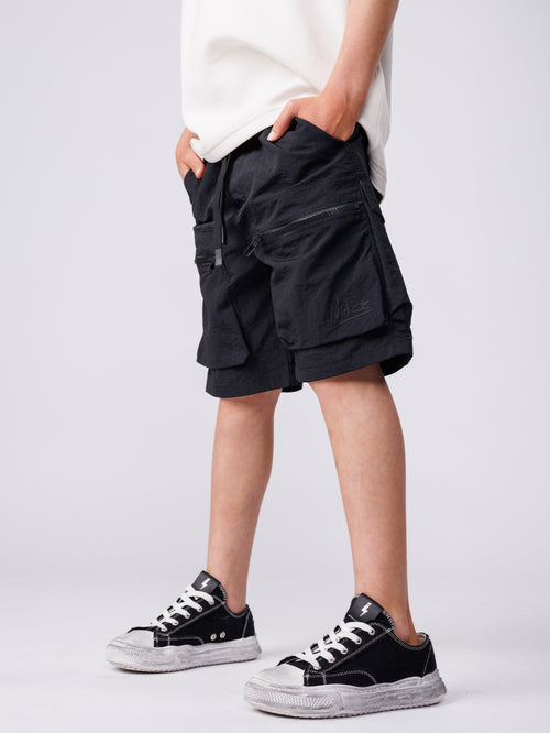 CARGO WOVEN PANTS Black / 14