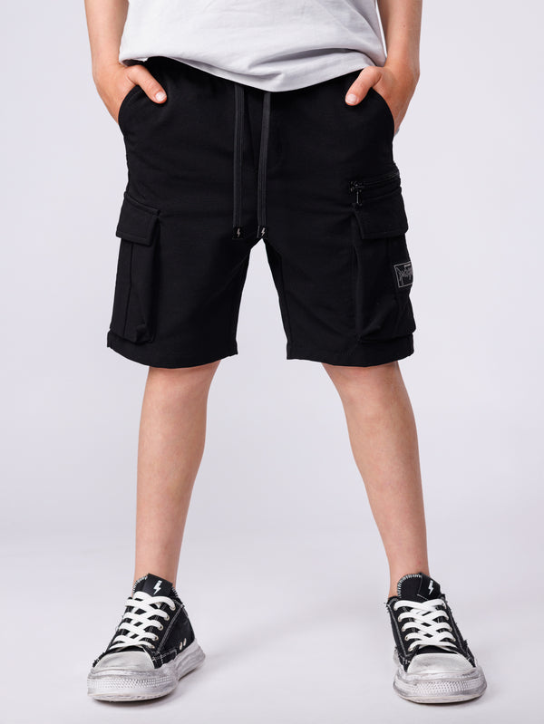 CARGO WOVEN BERMUDA Black / 8
