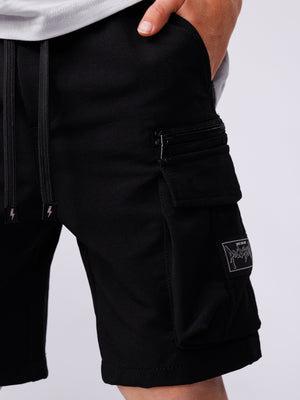 CARGO WOVEN BERMUDA Black / 8