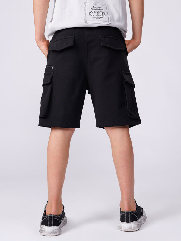 CARGO WOVEN BERMUDA Black / 8