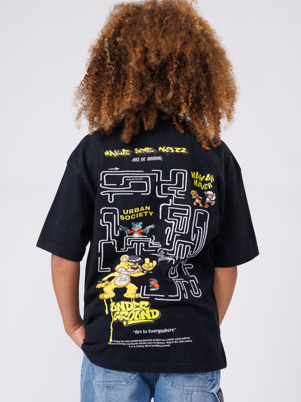 FASHION T-SHIRT Scrubbed Black / 14