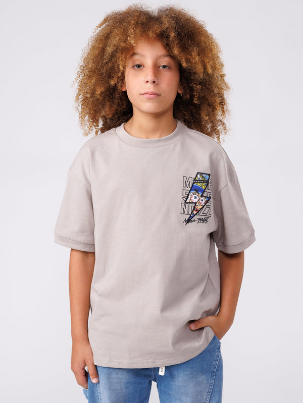 FASHION T-SHIRT Gray/Brown / 14