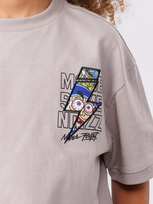 FASHION T-SHIRT Gray/Brown / 14
