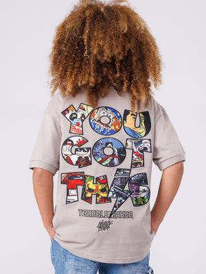 FASHION T-SHIRT Gray/Brown / 14