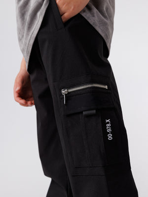 CARGO WOVEN PANTS Black / 14