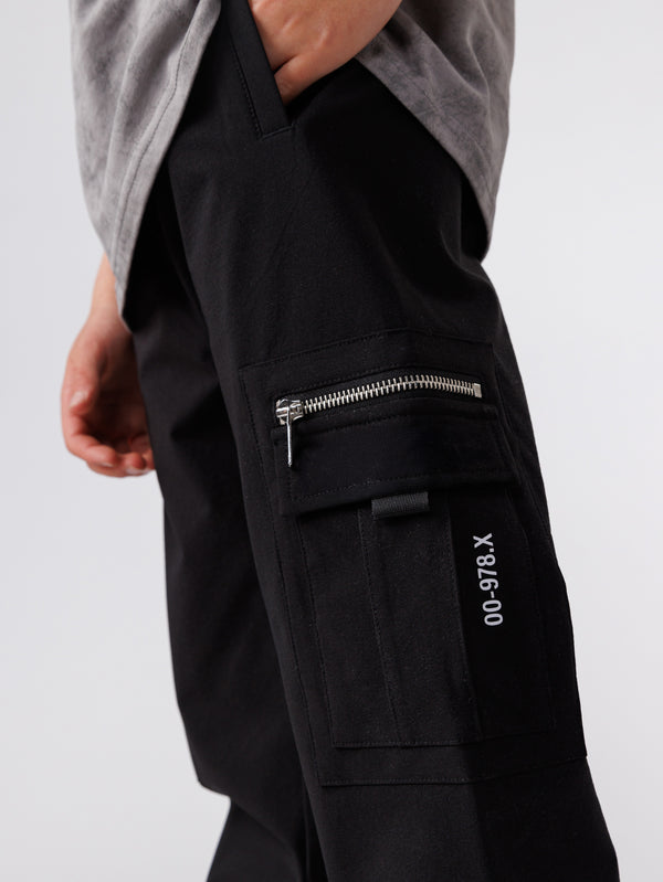 CARGO WOVEN PANTS Black / 14