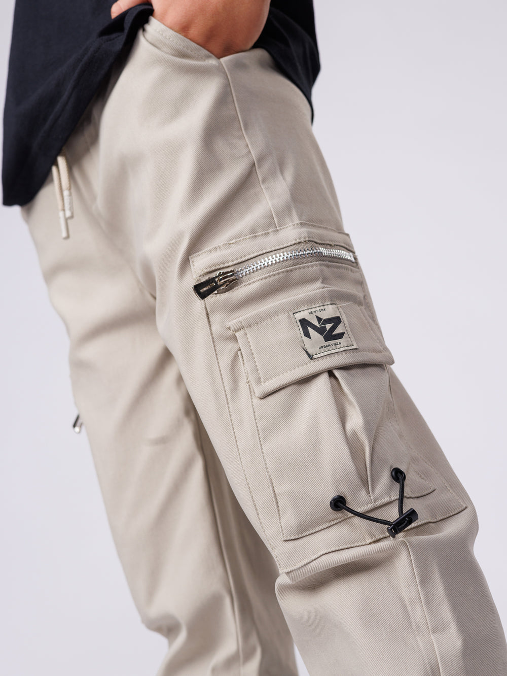 CARGO WOVEN PANTS Gray / 14