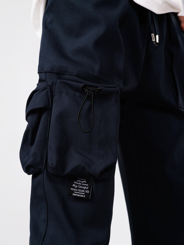 CARGO WOVEN PANTS Navy / 14
