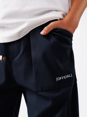 CARGO WOVEN PANTS Navy / 14