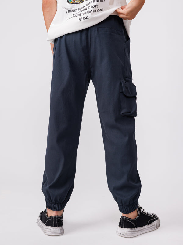 CARGO WOVEN PANTS Navy / 14