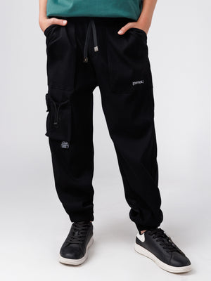 CARGO WOVEN PANTS Black / 13