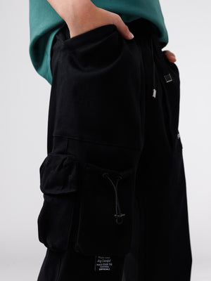 CARGO WOVEN PANTS Black / 13