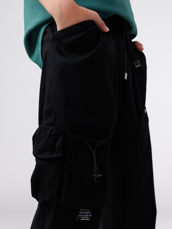 CARGO WOVEN PANTS Black / 13