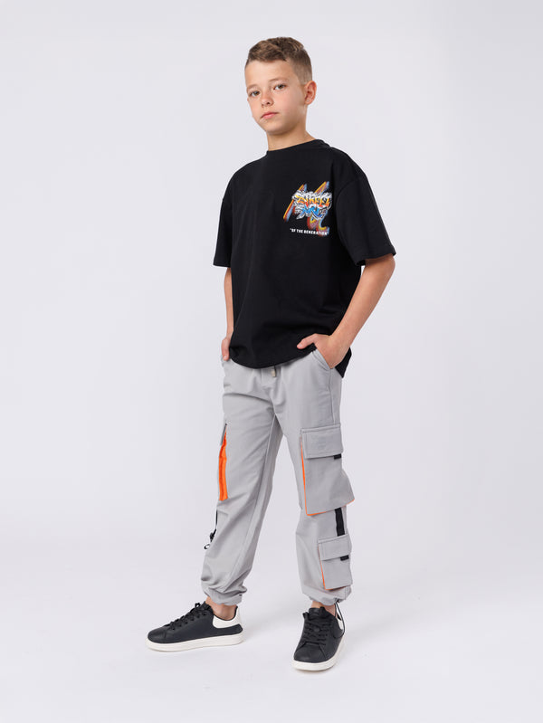 CARGO WOVEN PANTS Light Gray / 6