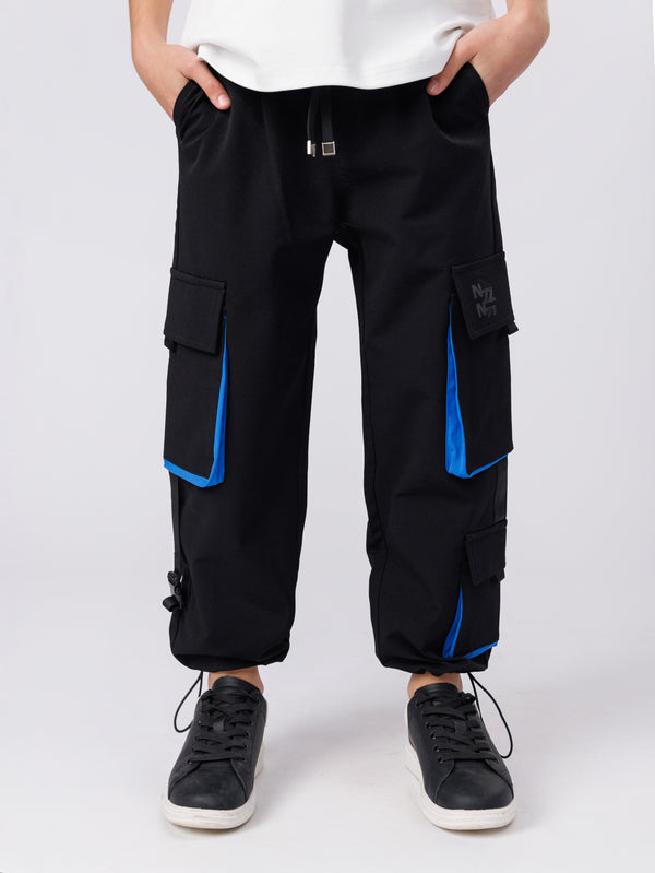 CARGO WOVEN PANTS Black / 4
