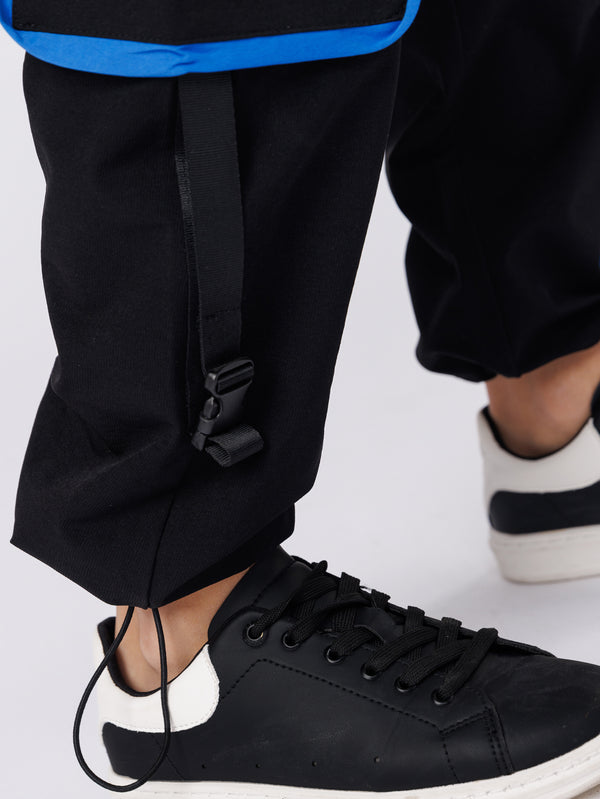 CARGO WOVEN PANTS Black / 4