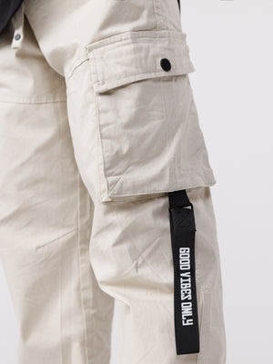 CARGO WOVEN PANTS Beige / 14