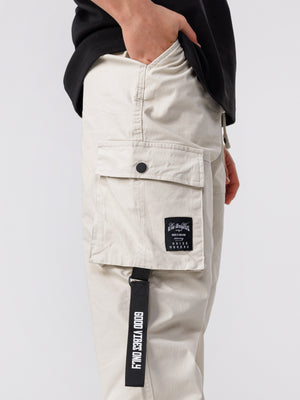 CARGO WOVEN PANTS Beige / 14