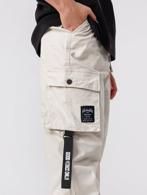 CARGO WOVEN PANTS Beige / 14