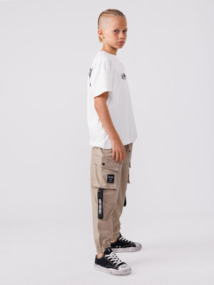 CARGO WOVEN PANTS Khaki / 14