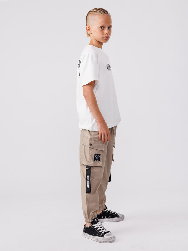 CARGO WOVEN PANTS Khaki / 14