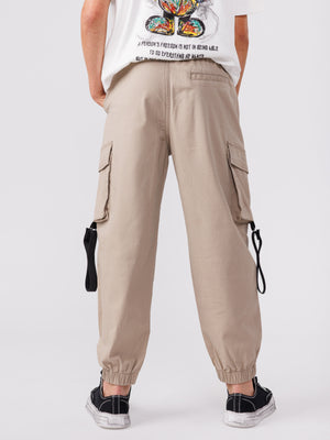 CARGO WOVEN PANTS Khaki / 14