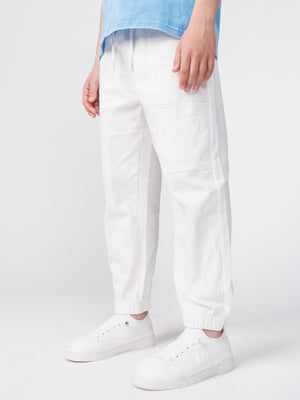 WOVEN PANTS Cream / 14