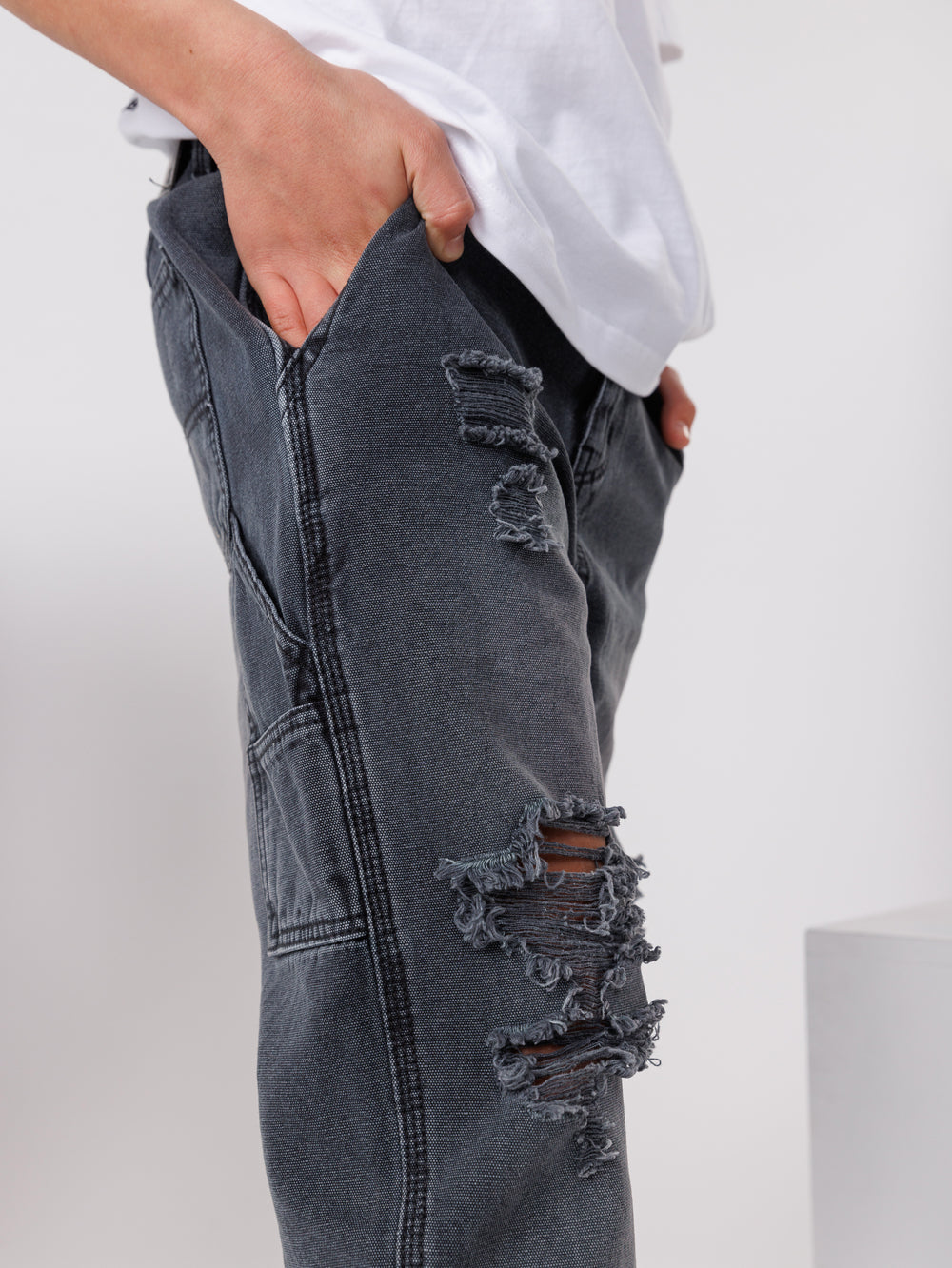 WOVEN PANTS Dark Gray / 14