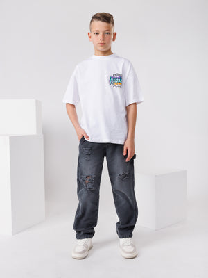 WOVEN PANTS Dark Gray / 14