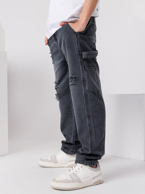 WOVEN PANTS Dark Gray / 14