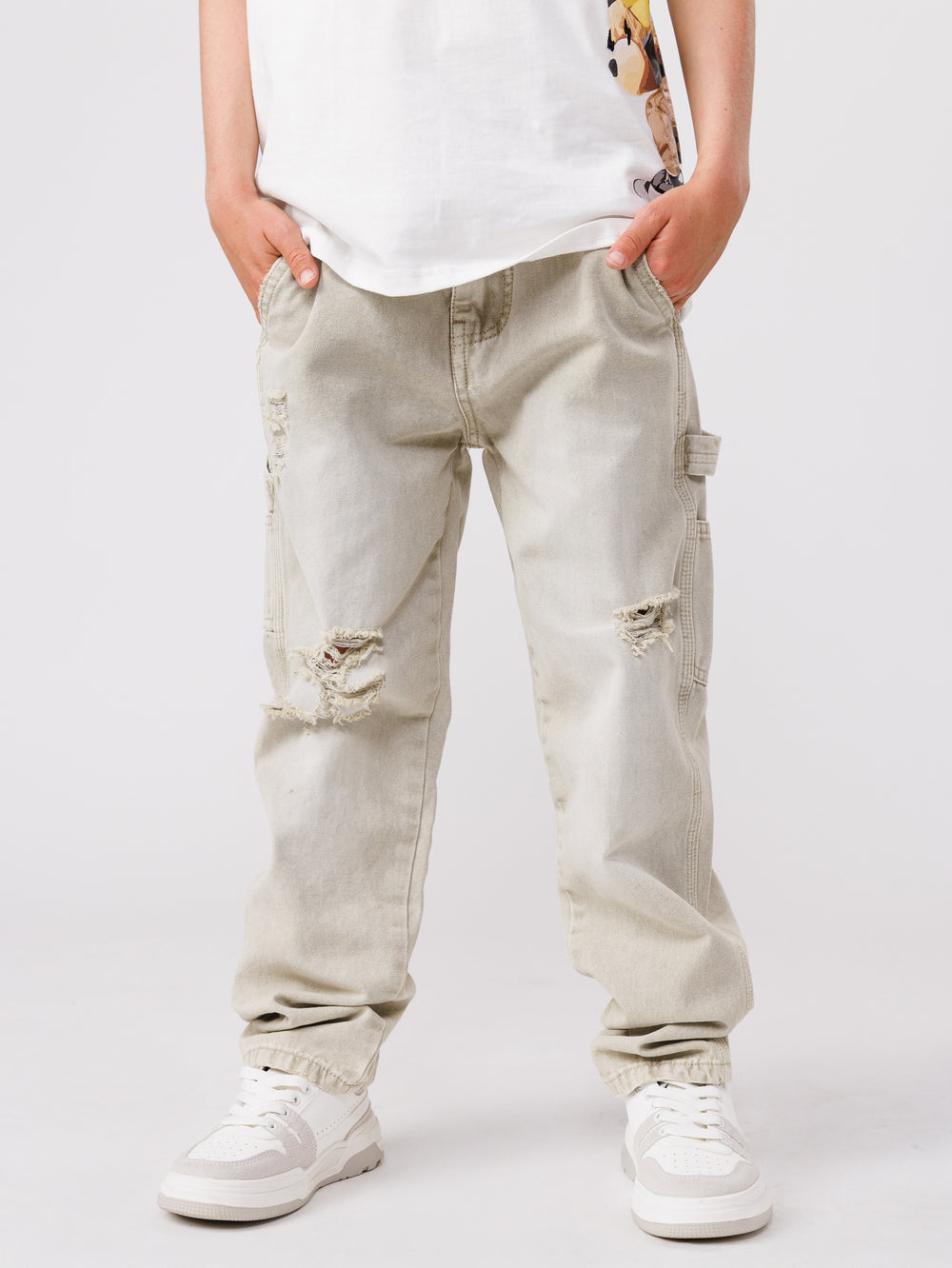 WOVEN PANTS Dark Gray / 14