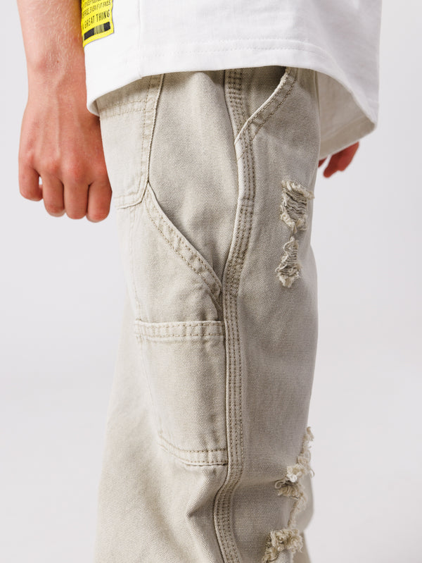 WOVEN PANTS Beige / 14