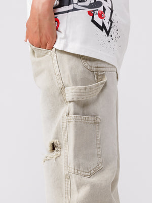 WOVEN PANTS Beige / 14