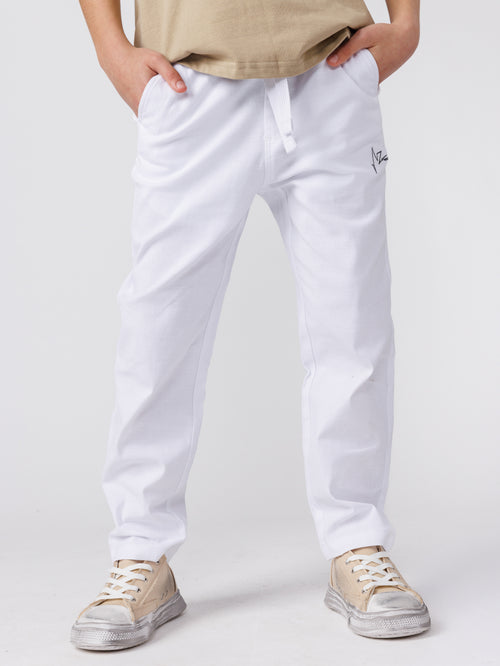 WOVEN PANTS Cream / 14