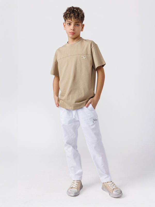 WOVEN PANTS Cream / 14