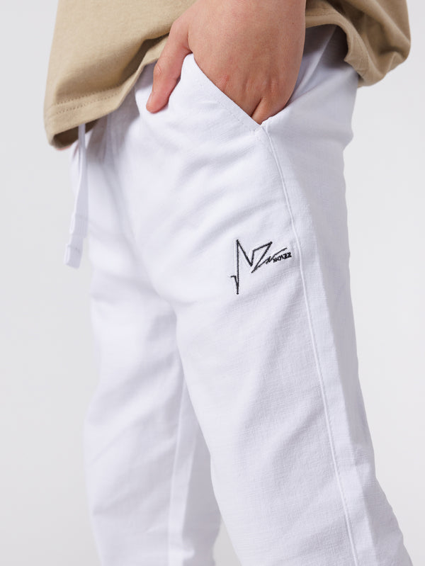 WOVEN PANTS Cream / 14