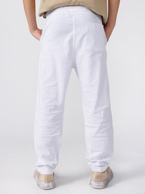 WOVEN PANTS Cream / 14