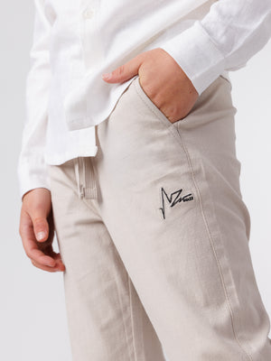 WOVEN PANTS Beige / 14