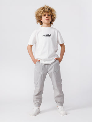 CARGO WOVEN PANTS Light Gray / 14