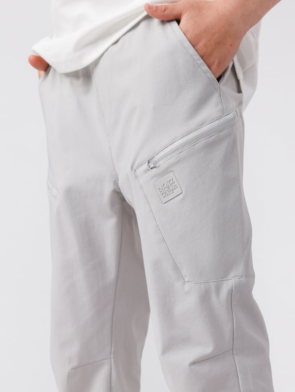 CARGO WOVEN PANTS Light Gray / 14