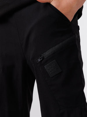 CARGO WOVEN PANTS Black / 14
