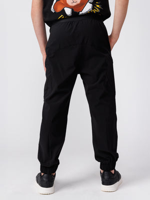 CARGO WOVEN PANTS Black / 14