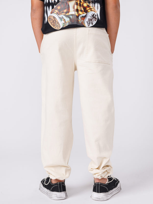 CARGO WOVEN PANTS Cream / 14